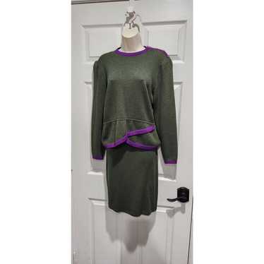 St. John Couture St. John peplum skirt suit sz 8