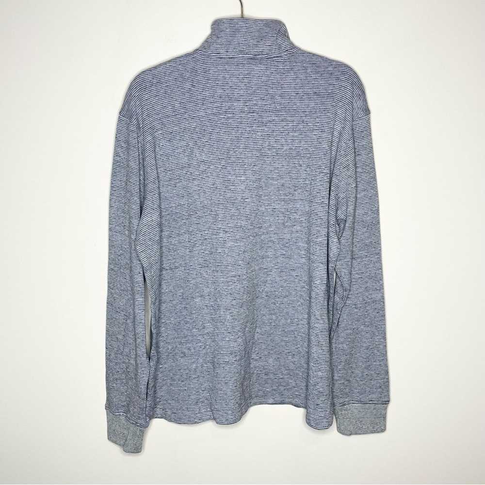 Robert Graham ROBERT GRAHAM 1/4 zip gray knit con… - image 2