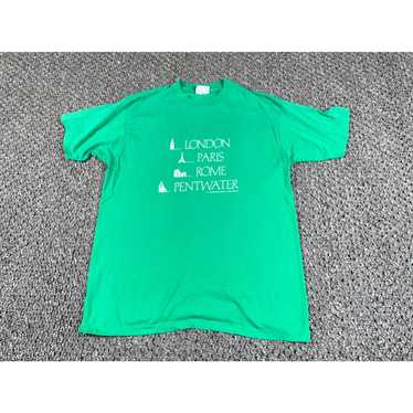 Hanes VTG 80s London Paris Rome T-Shirt Adult Lar… - image 1