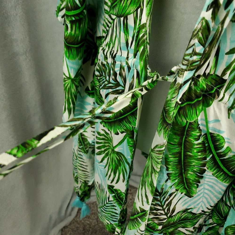 Vintage BCBG Paris Coverup Womens Large XL Tropic… - image 3