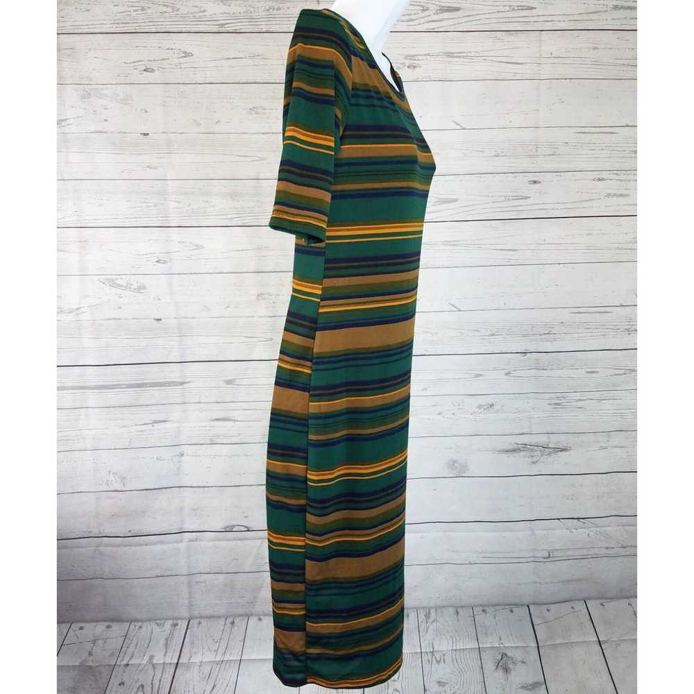 Vintage LuLaRoe Womens Julia Dress Sz XS Green Bl… - image 3