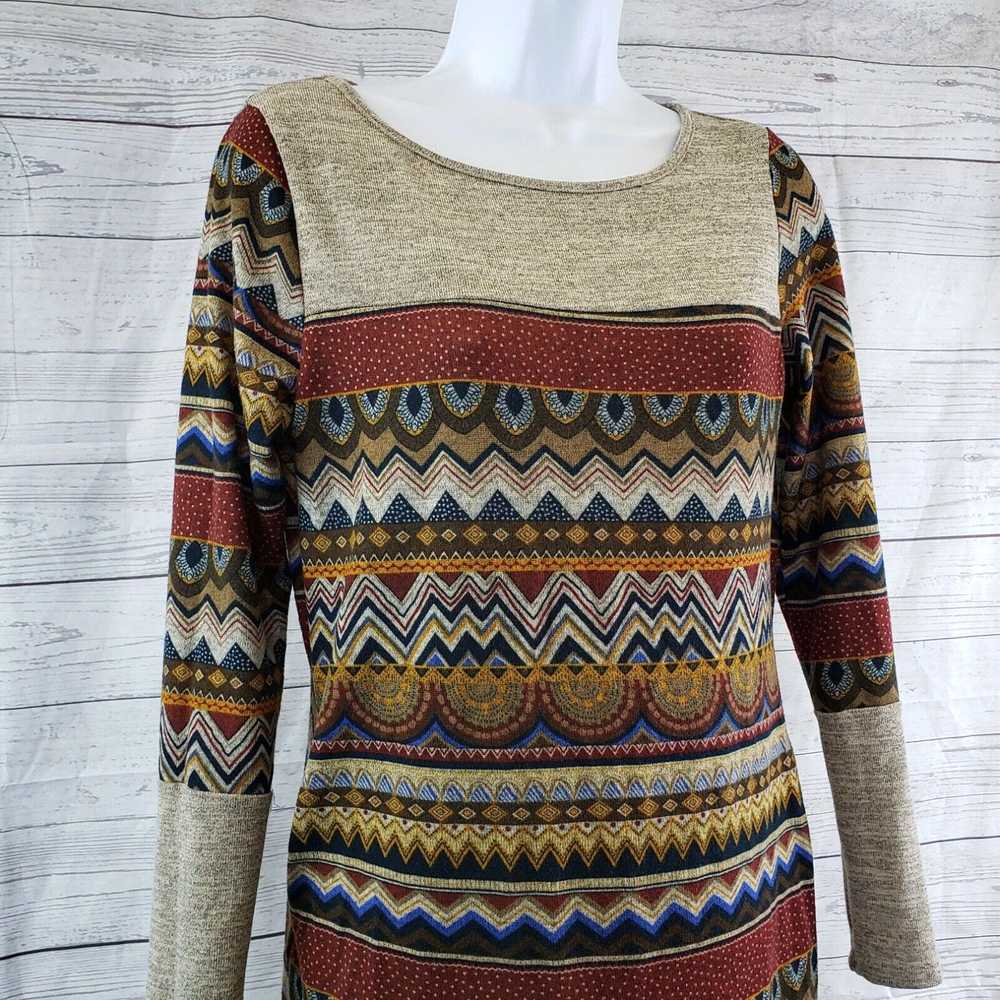 Vintage Sarin Mathews Womens Knit Dress Sz Small … - image 2