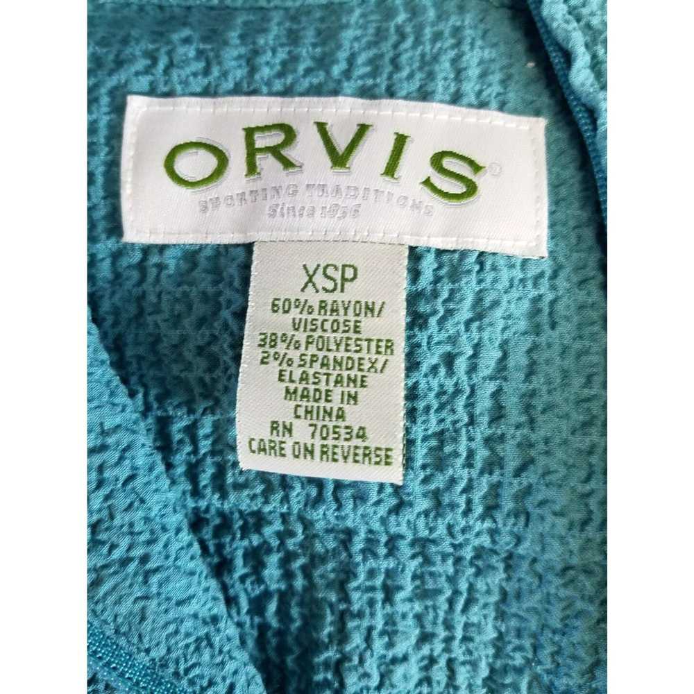 Orvis Orvis Womens Jacket Sz Petite XS Green Text… - image 4