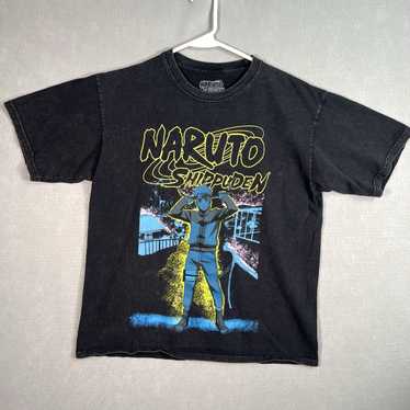 Vintage Naruto Shippuden Anime Graphic T Shirt Ad… - image 1