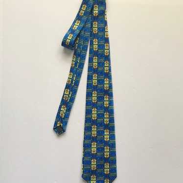 VINTAGE SPONGEBOB SQUAREPANTS Mens Neck Tie Blue … - image 1