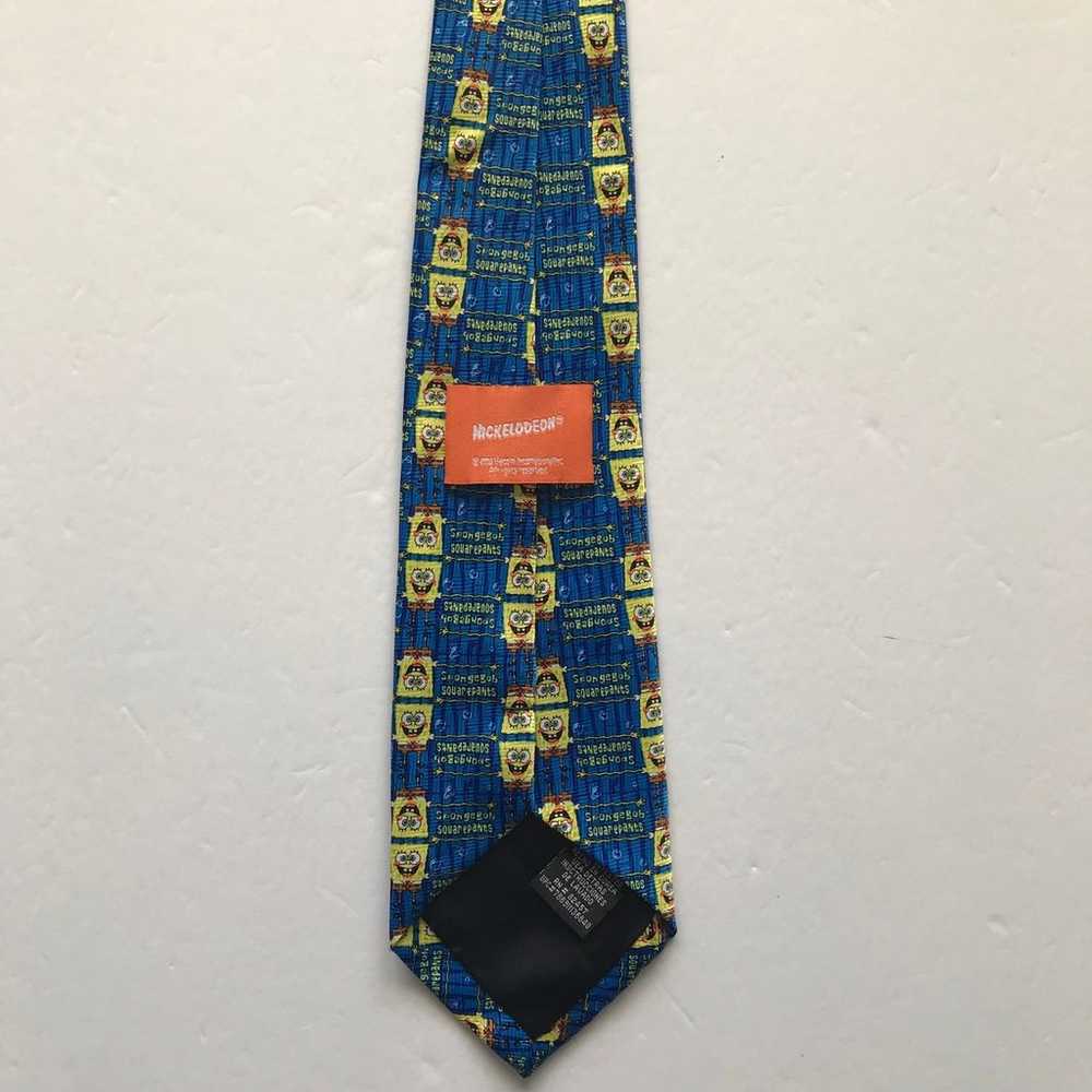 VINTAGE SPONGEBOB SQUAREPANTS Mens Neck Tie Blue … - image 5