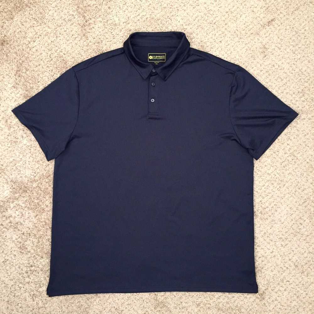 CO GH Bass & Co Polo Shirt Mens XXL Blue Short Sl… - image 1