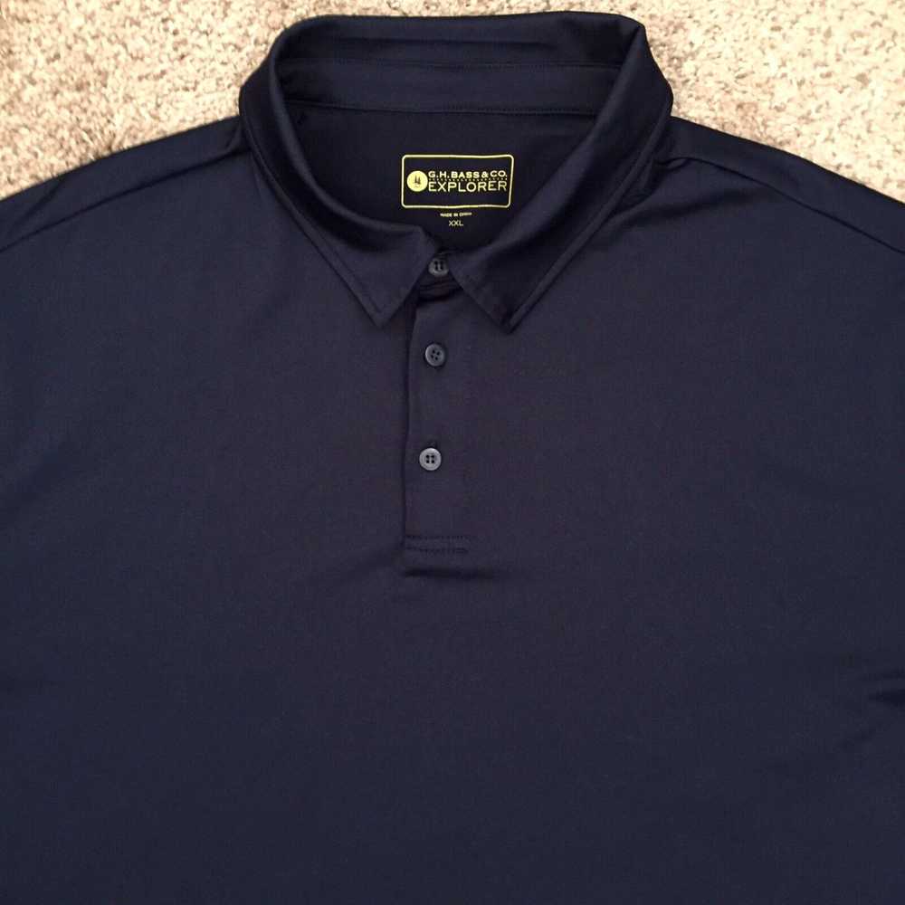 CO GH Bass & Co Polo Shirt Mens XXL Blue Short Sl… - image 2