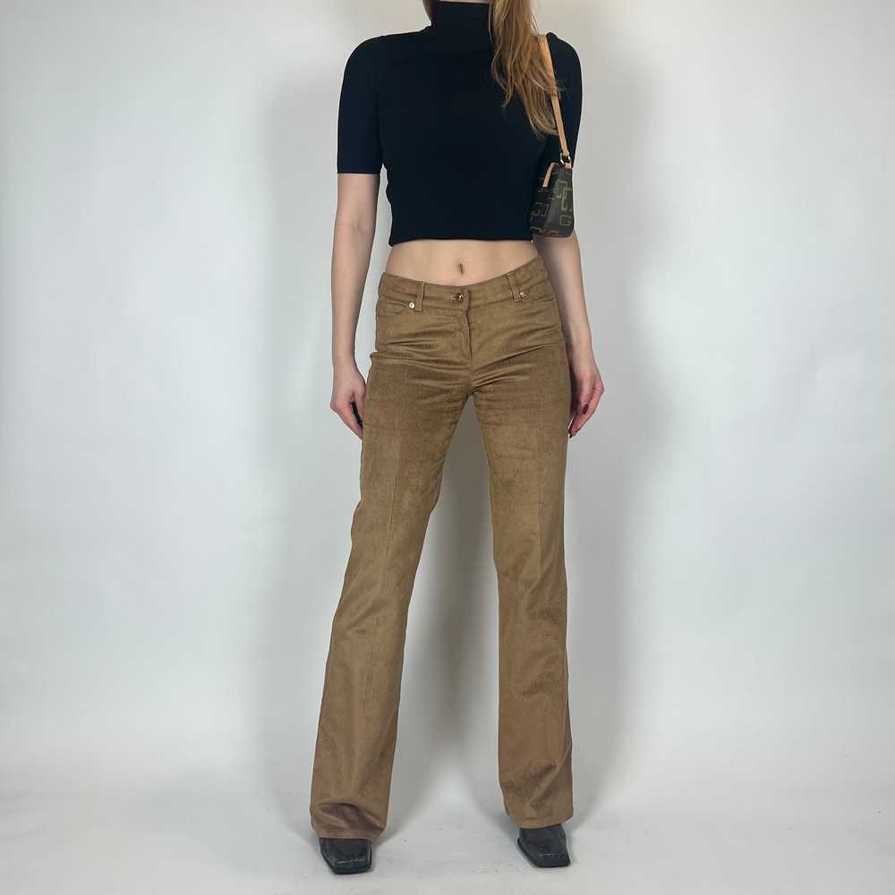 2000s Camel Corduroy Mid-Rise Pants (S) - image 4