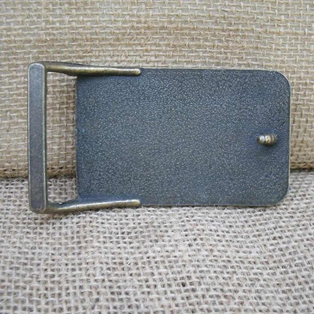 Vintage Spirit Horse Leather Belt Buckle - image 3