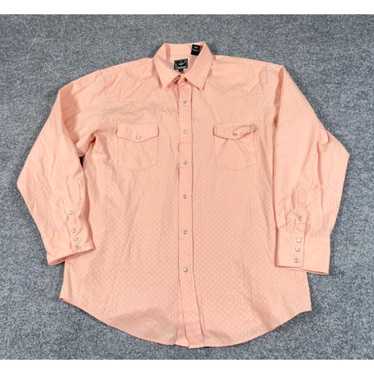 Roper Roper Western Style Shirt Adult XL Pale Pink