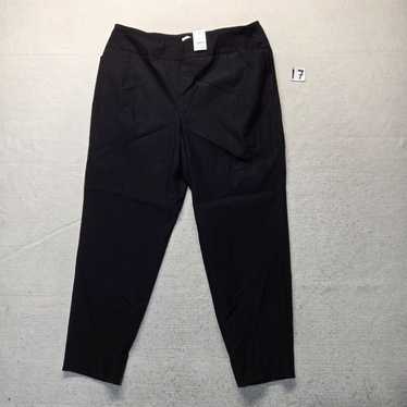 Vintage *NEW* Cato Pants Solid Black Straight Leg… - image 1