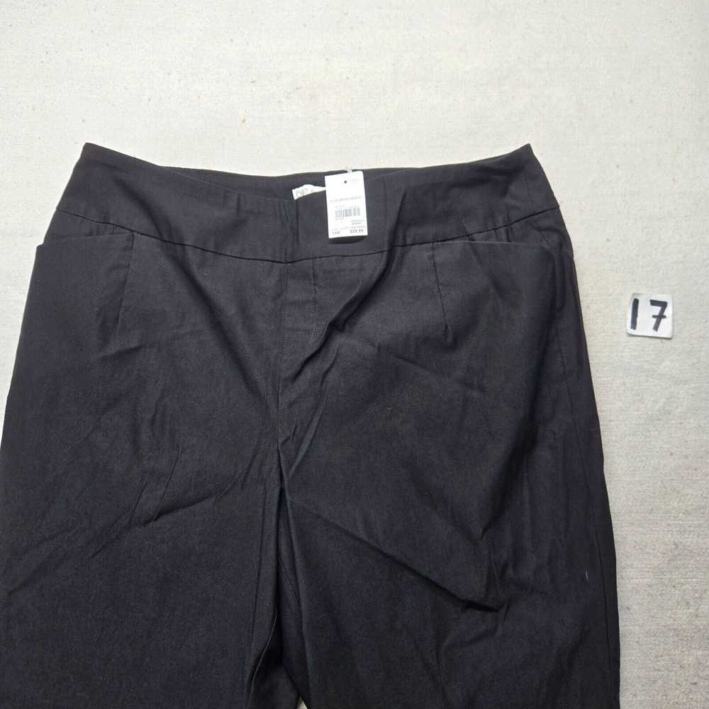 Vintage *NEW* Cato Pants Solid Black Straight Leg… - image 2