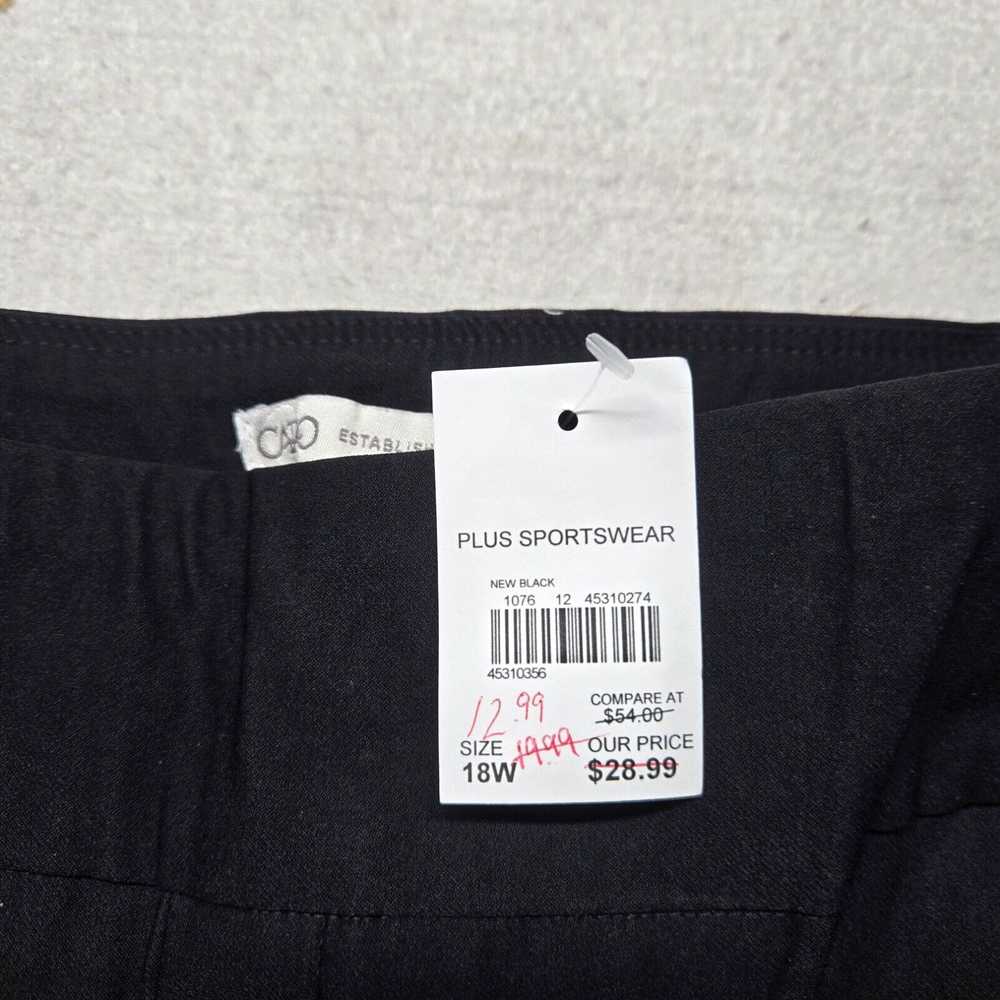 Vintage *NEW* Cato Pants Solid Black Straight Leg… - image 3