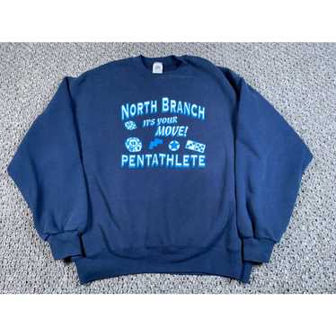 Jerzees VTG 90s North Branch Michigan Pentathlete… - image 1