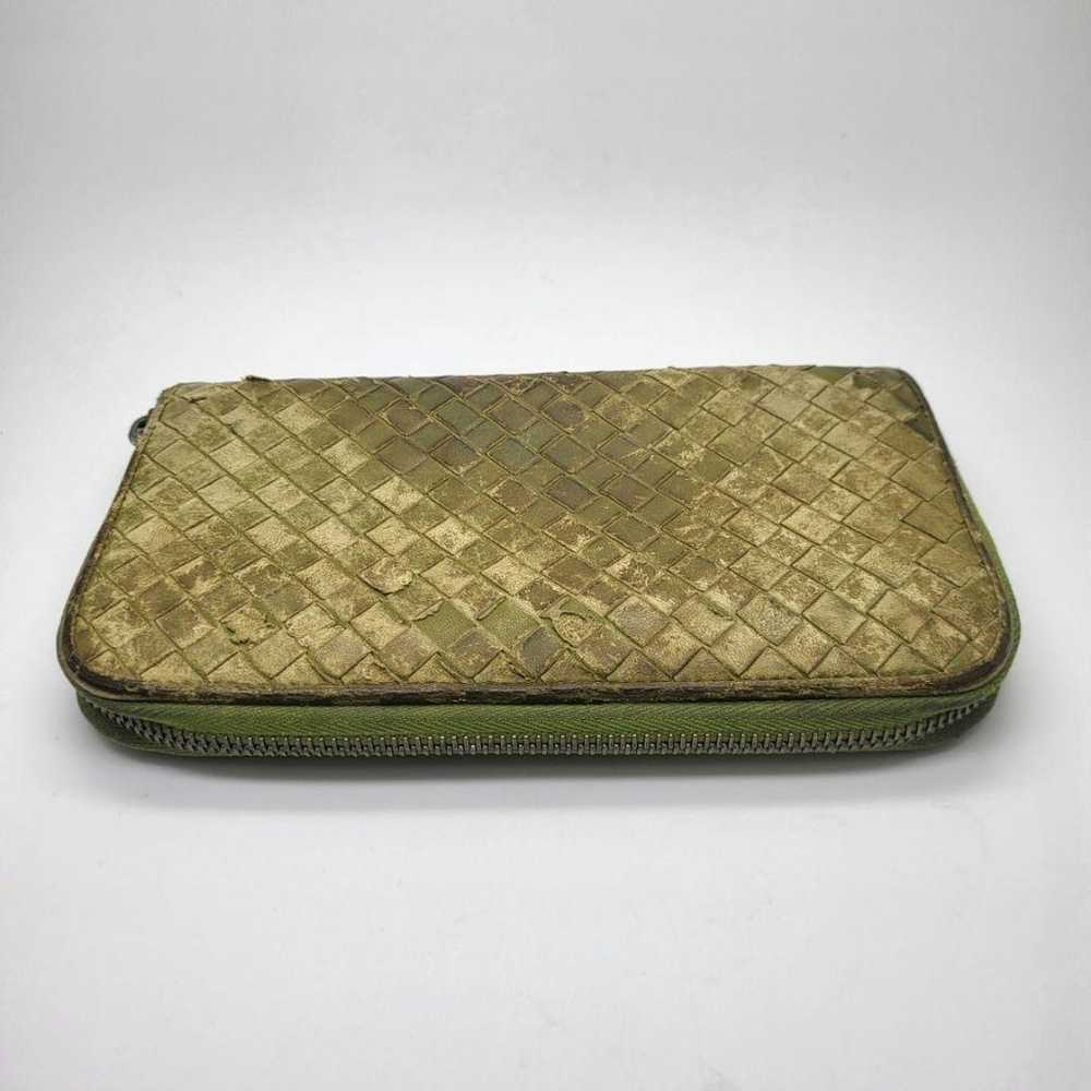 Bottega Veneta long wallet with round zipper. Int… - image 4