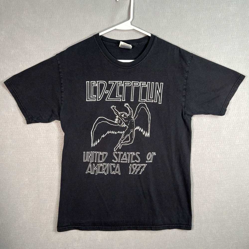 Hanes Vintage 2003 Led Zeppelin US Tour 1977 Band… - image 1