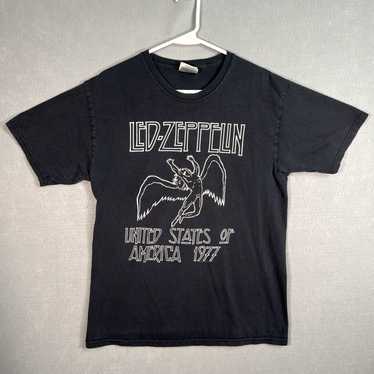 Hanes Vintage 2003 Led Zeppelin US Tour 1977 Band… - image 1