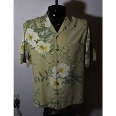 Vintage Men's JAMAICA JAXX Taupe 100% Silk Short … - image 1