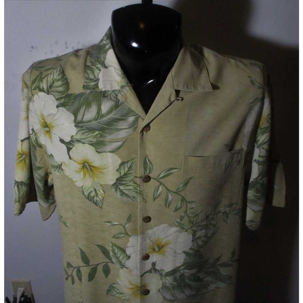 Vintage Men's JAMAICA JAXX Taupe 100% Silk Short … - image 2