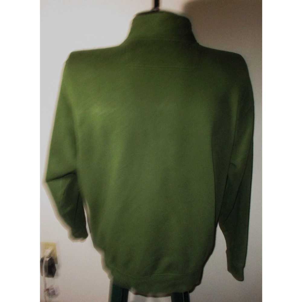 Vintage Men's L.L. BEAN Green Full Zip Sweatshirt… - image 5