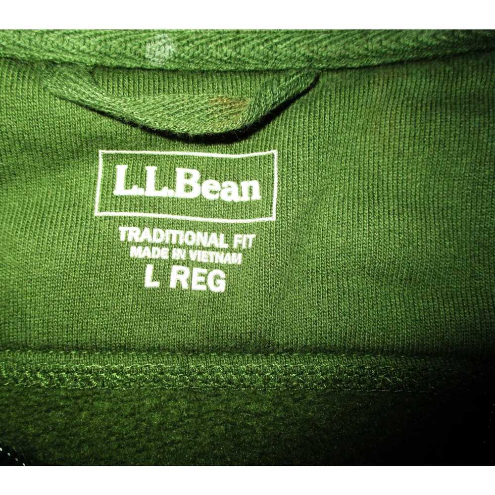 Vintage Men's L.L. BEAN Green Full Zip Sweatshirt… - image 6