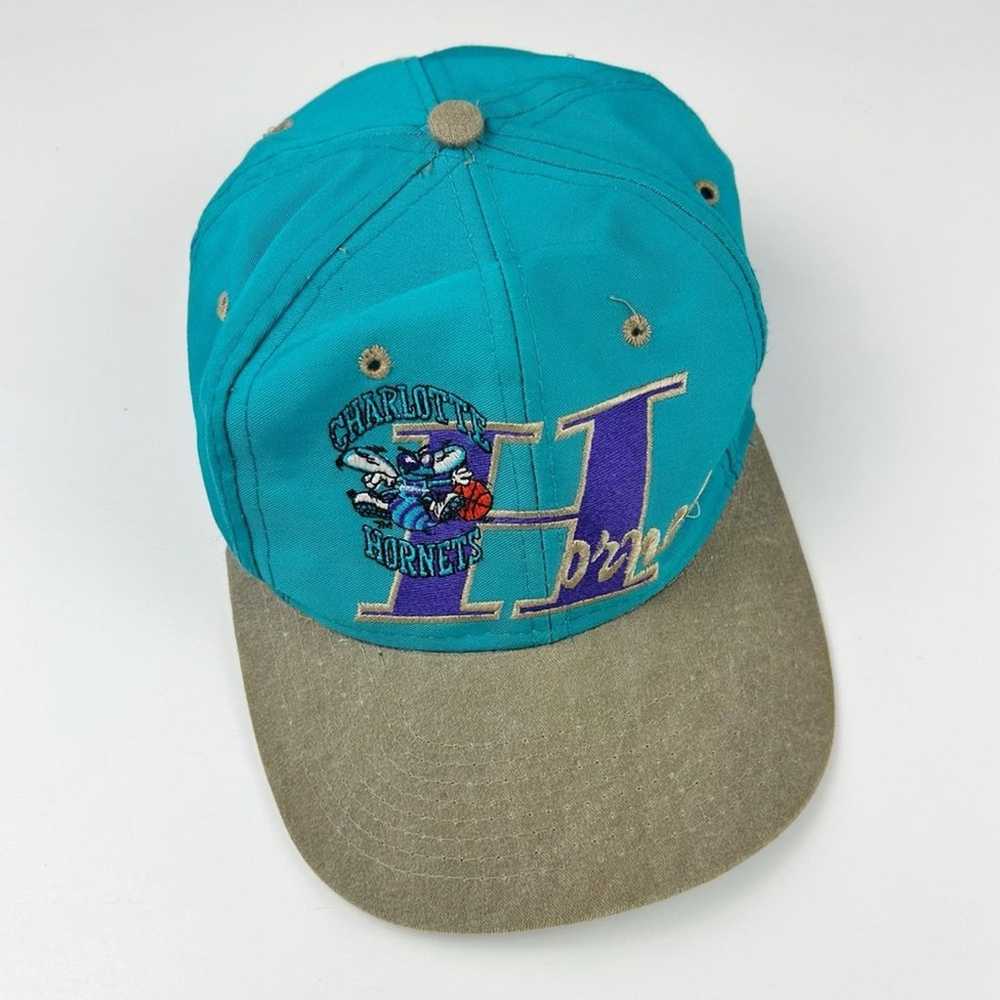 Vintage Charlotte Hornets Snapback 90's NBA - image 1