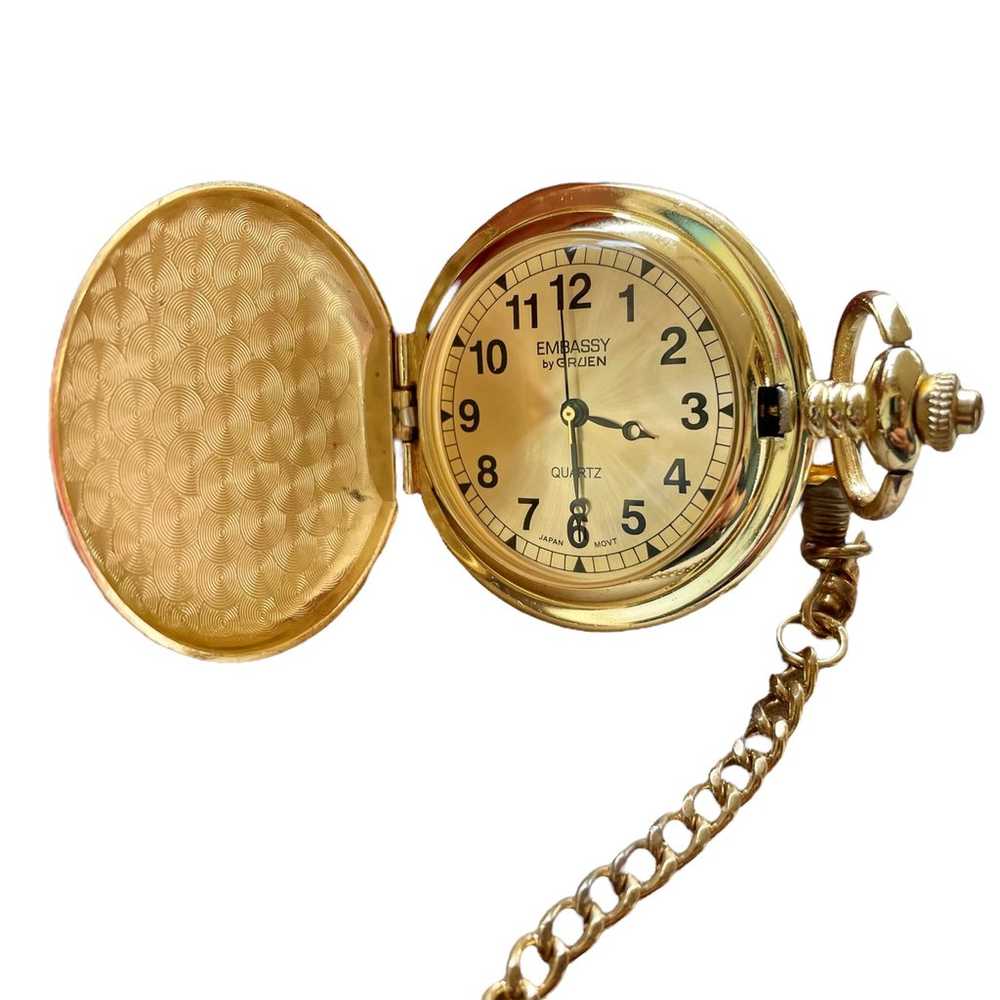 Vintage Embassy by Gruen motorcycle pocket watch - image 3