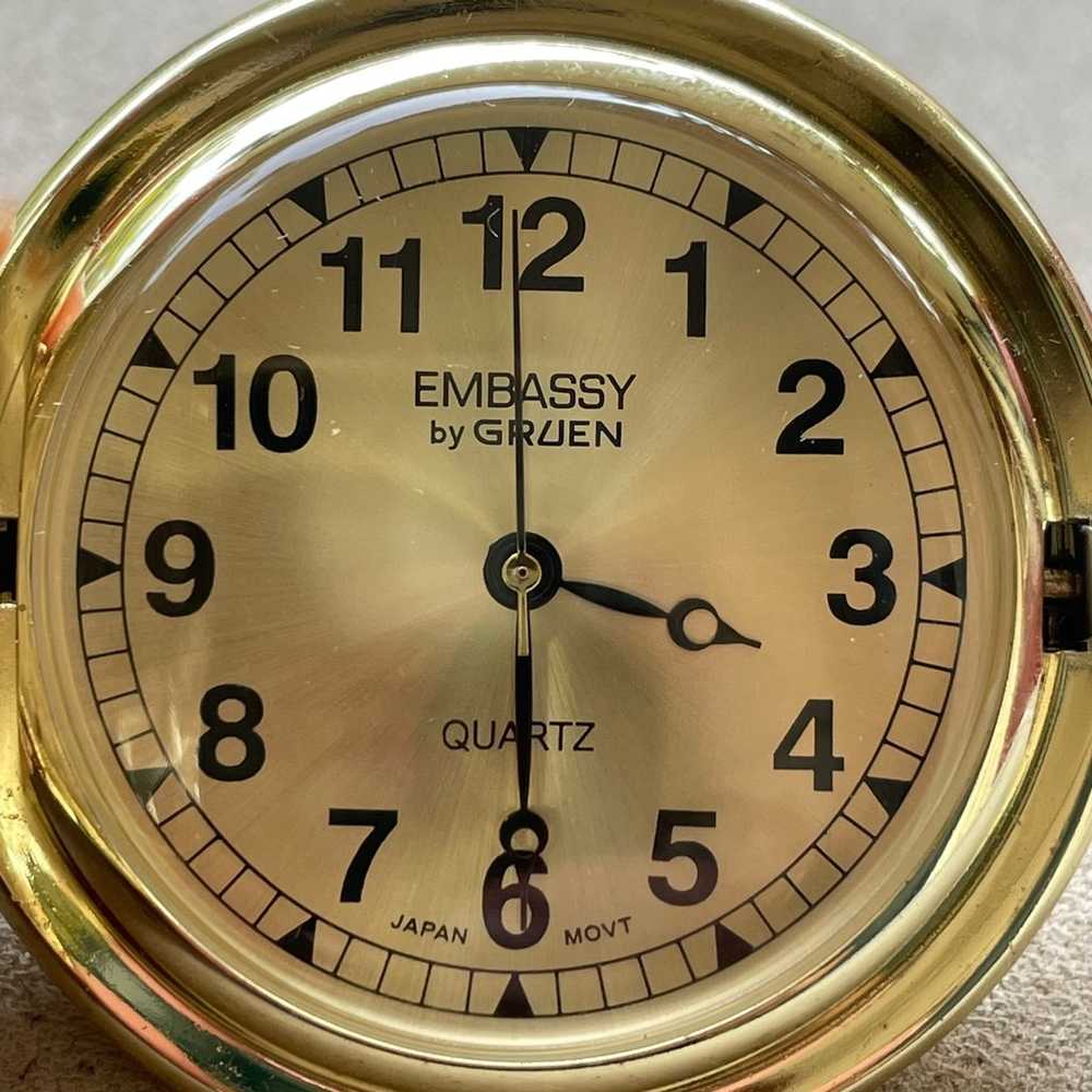 Vintage Embassy by Gruen motorcycle pocket watch - image 6