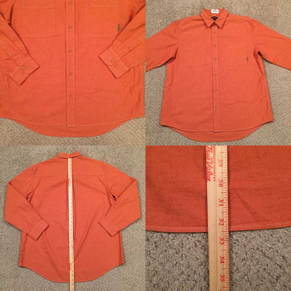 Timberland Timberland Shirt Mens XL Orange Long S… - image 4