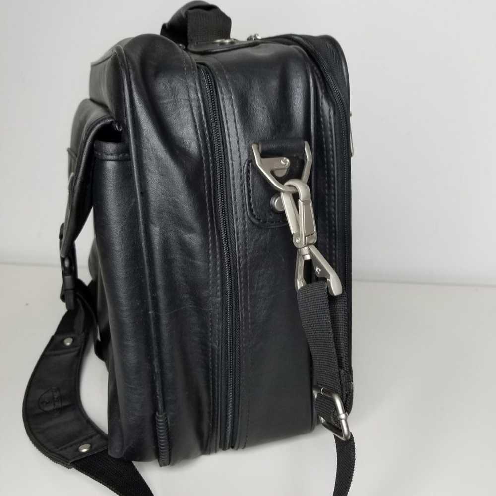 Samsonite Leather Bag Briefcase Laptop C - image 11