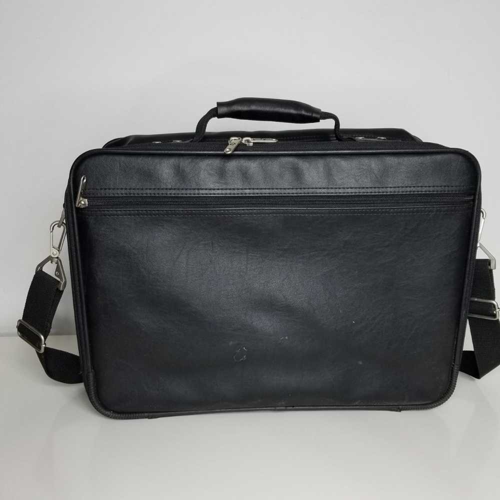 Samsonite Leather Bag Briefcase Laptop C - image 4