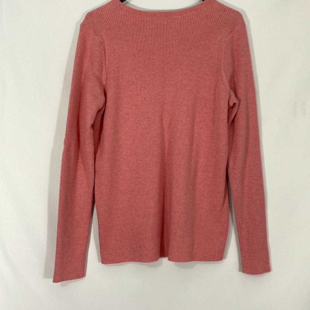 Gap Gap Womens Pink Long Sleeves Round Neck Knitt… - image 2