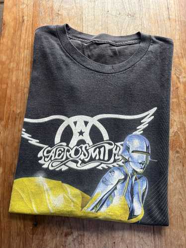 Aerosmith × Art × Vintage Vtg Aerosmith Just Push 