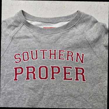 Southern Proper Southern Proper Gray Pullover Swe… - image 1