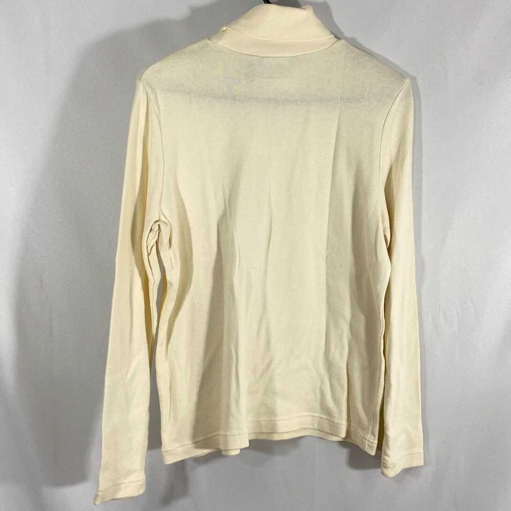 Vintage Kim Rogers Womens Ivory Long Sleeves Mock… - image 2