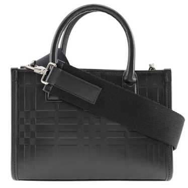 Burberry Burberry Embossed Check Handbag Shoulder… - image 1