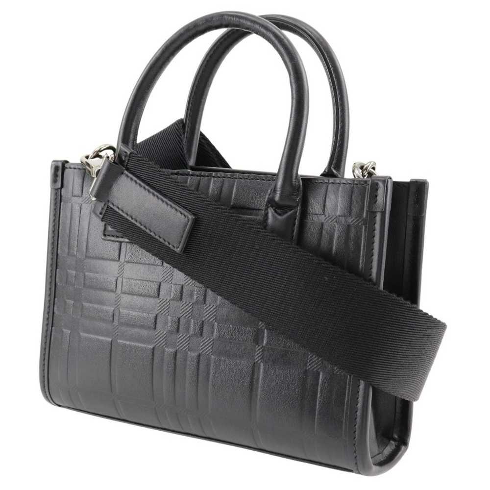 Burberry Burberry Embossed Check Handbag Shoulder… - image 2