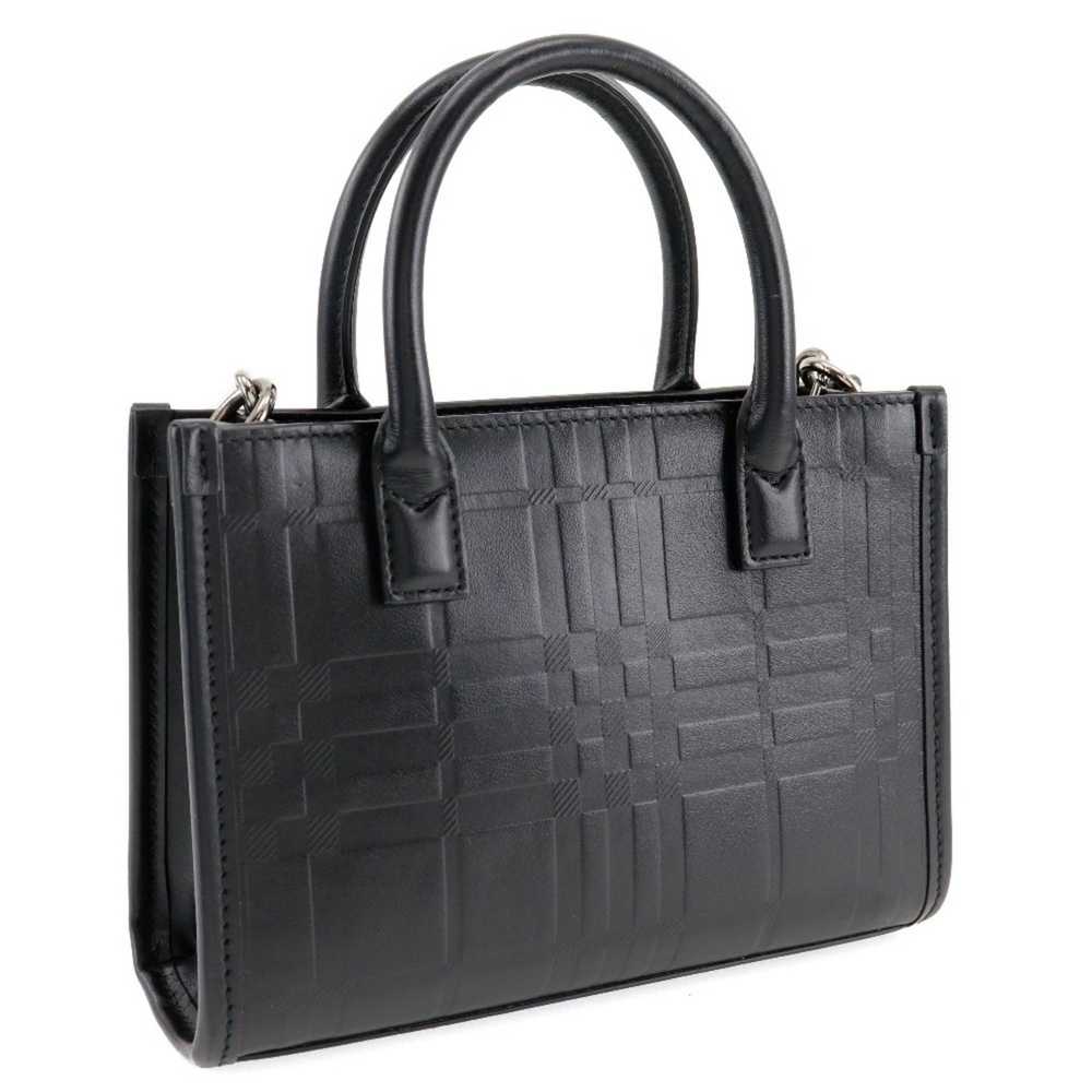 Burberry Burberry Embossed Check Handbag Shoulder… - image 3