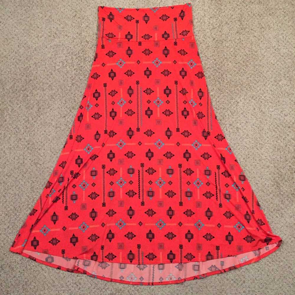 Vintage LuLaRoe Skirt Large Maxi Long Unlined Pul… - image 1