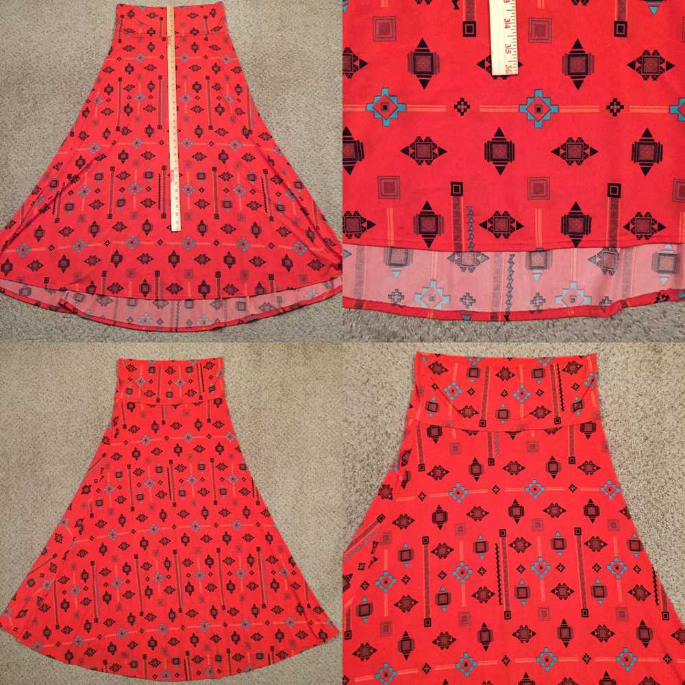 Vintage LuLaRoe Skirt Large Maxi Long Unlined Pul… - image 4