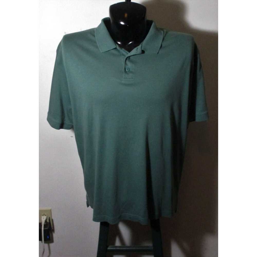 Vintage Men's L.L. BEAN Green 100% Pima Cotton Po… - image 1