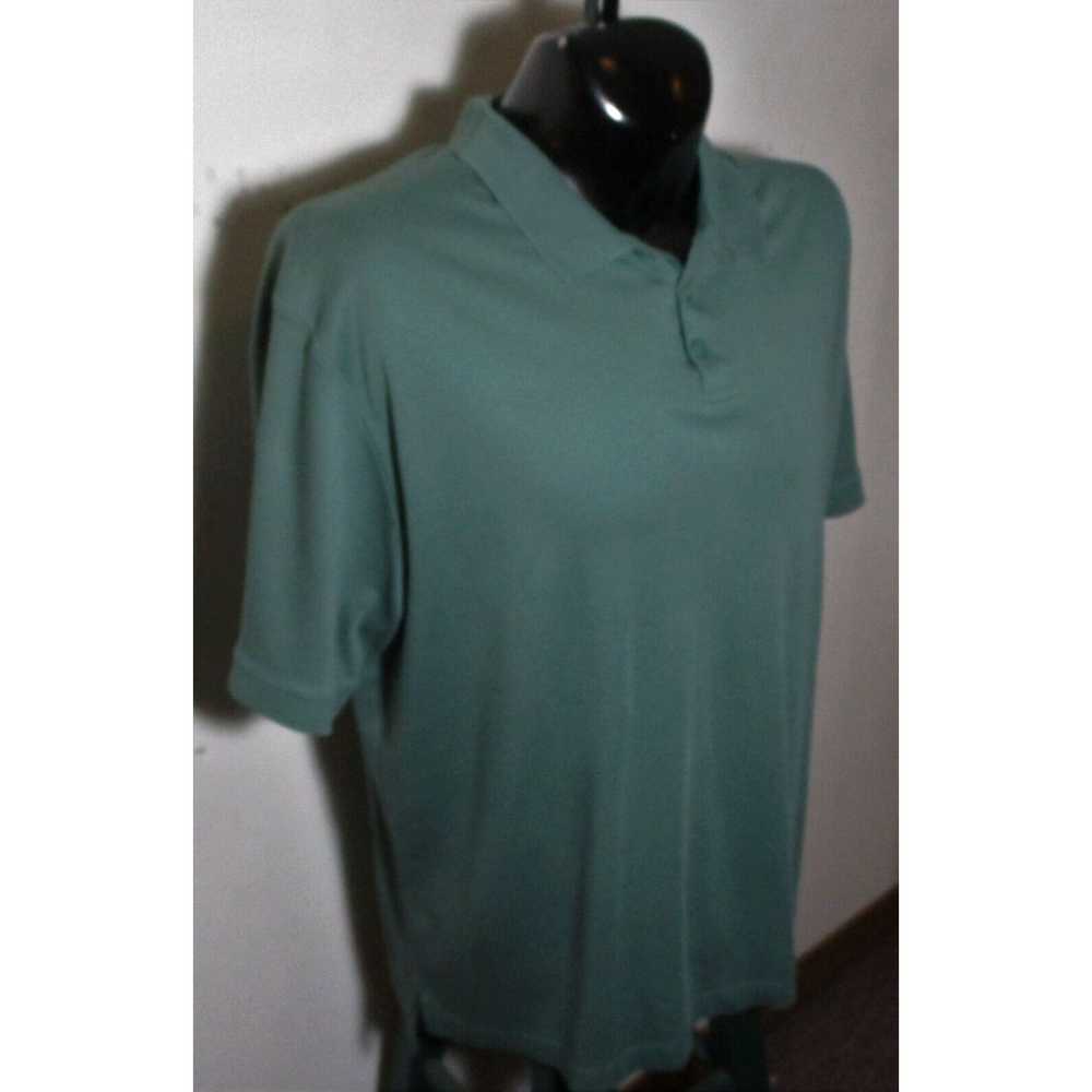 Vintage Men's L.L. BEAN Green 100% Pima Cotton Po… - image 3