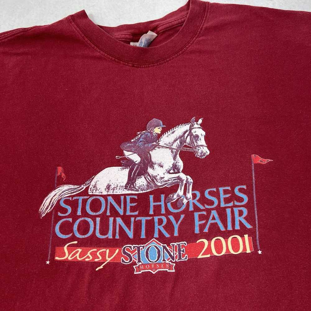 Hanes Vintage Hanes Stone Horses Country Fair Joc… - image 2