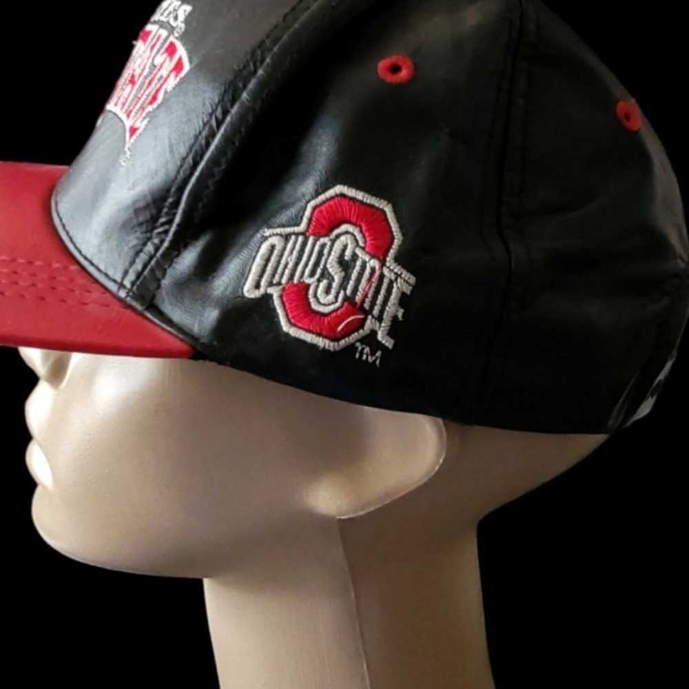 Vintage 90s Ohio State Buckeyes Leather Nfl Snapb… - image 2