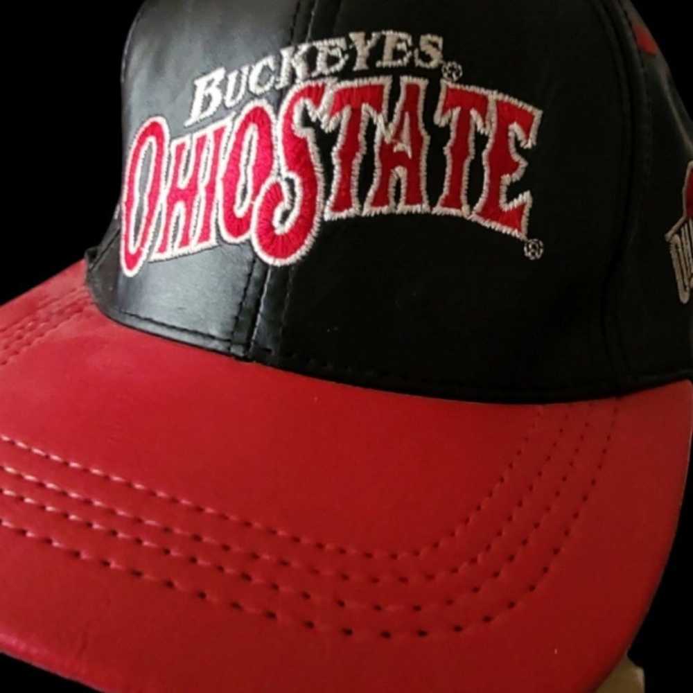 Vintage 90s Ohio State Buckeyes Leather Nfl Snapb… - image 5