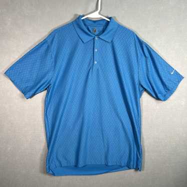 Nike Nike Golf Pattern Polo Shirt Adult Large Blu… - image 1