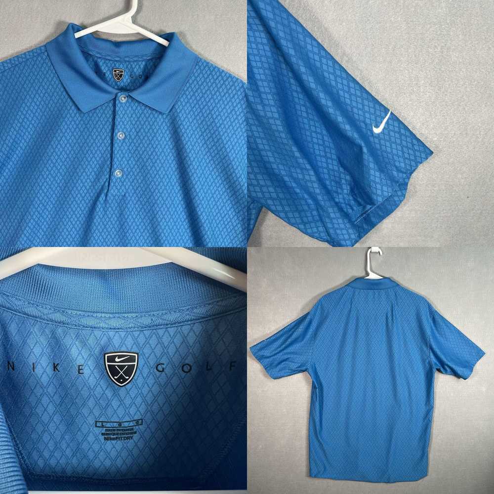 Nike Nike Golf Pattern Polo Shirt Adult Large Blu… - image 4