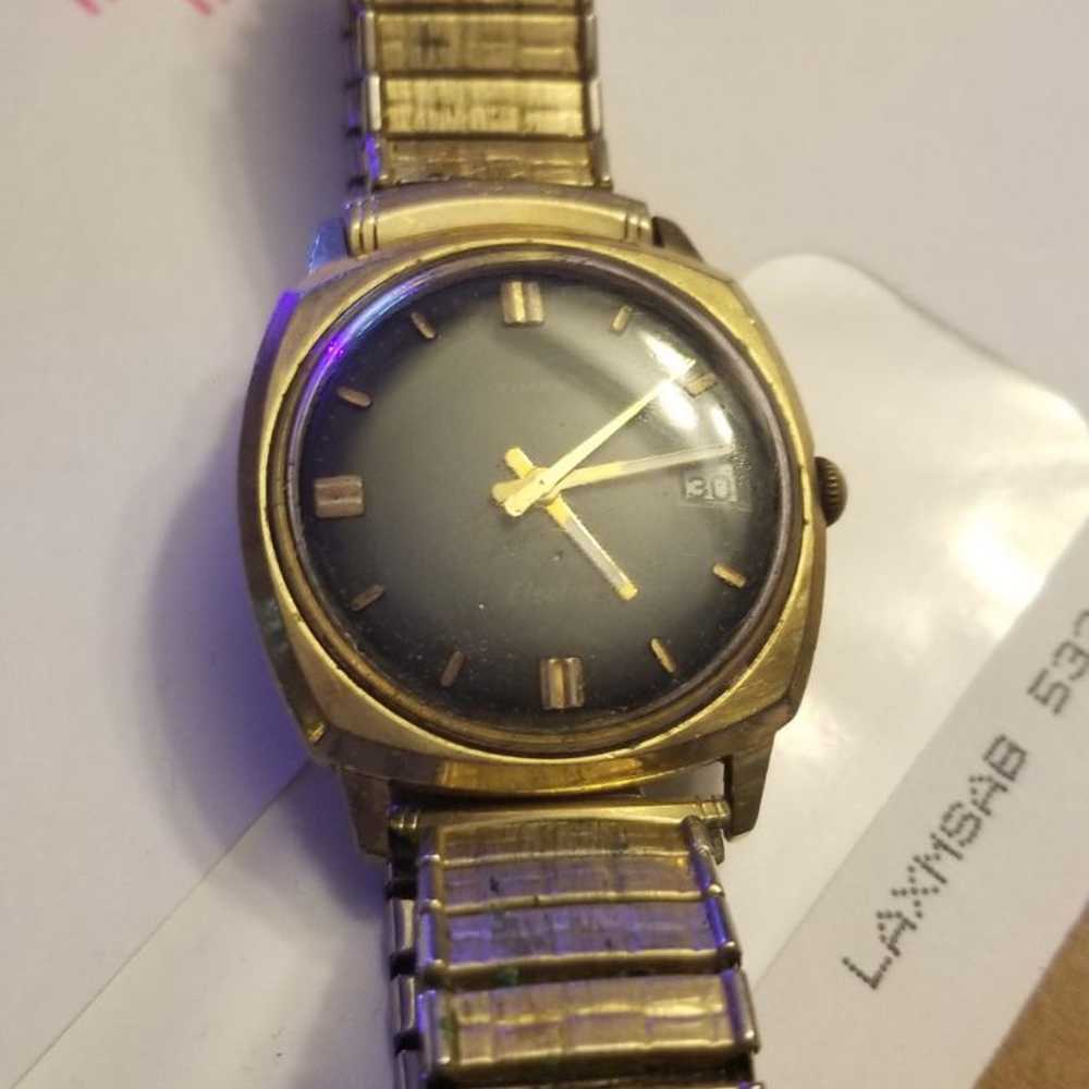 gold vintage BLACK timex electric - image 5