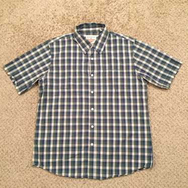 Dockers Dockers Mens Large Blue/Green Check Short… - image 1